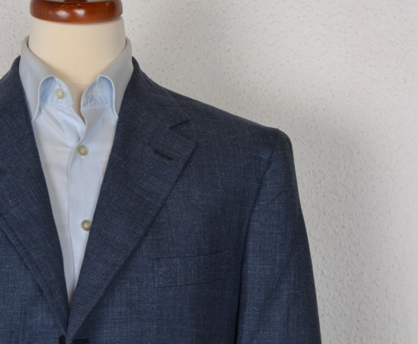 Boggi Milano Wool/Silk/Linen Jacket Size 54 - Blue