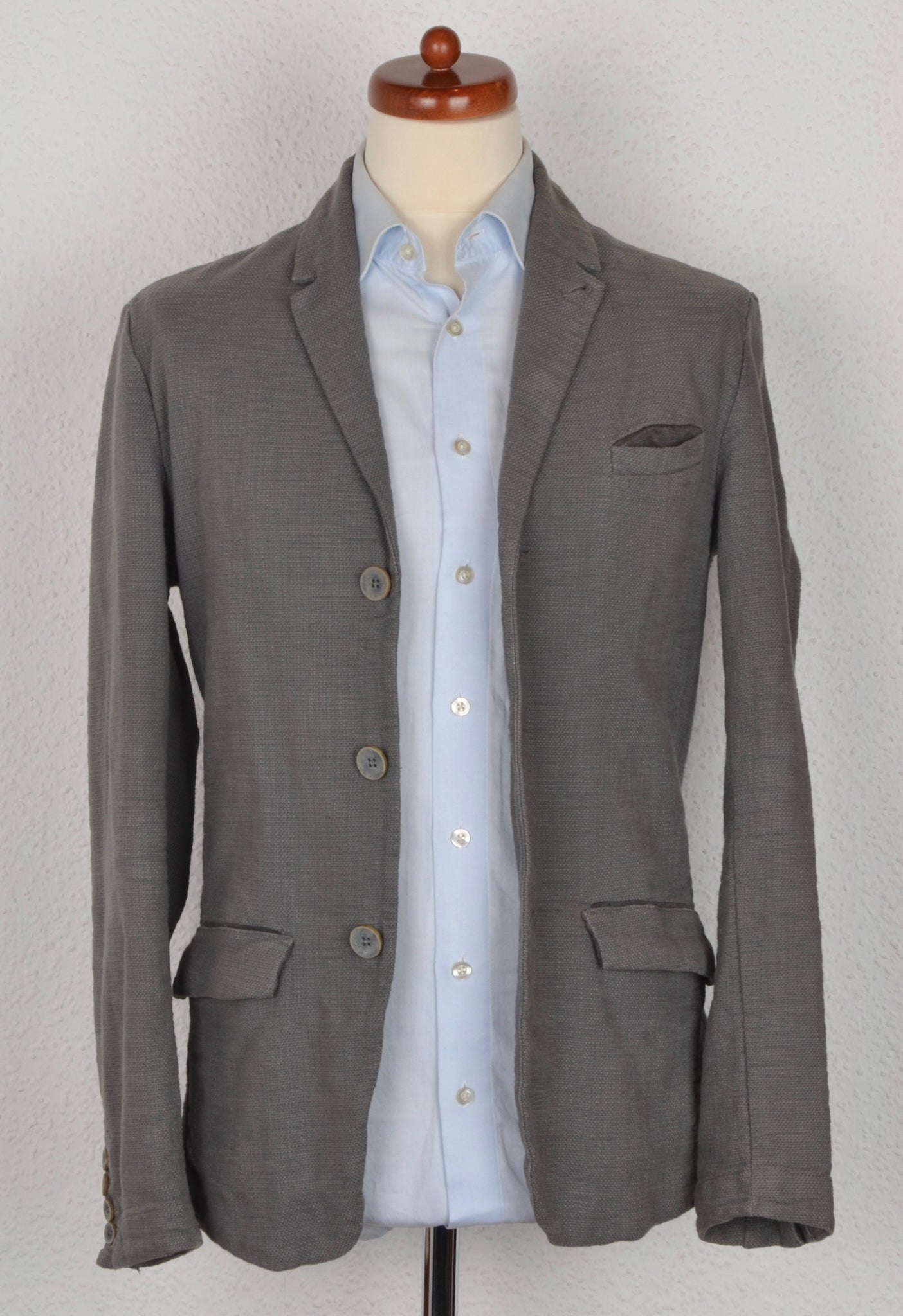 Transit Uomo Cotton Jacket Size XS - Grey – Leot James