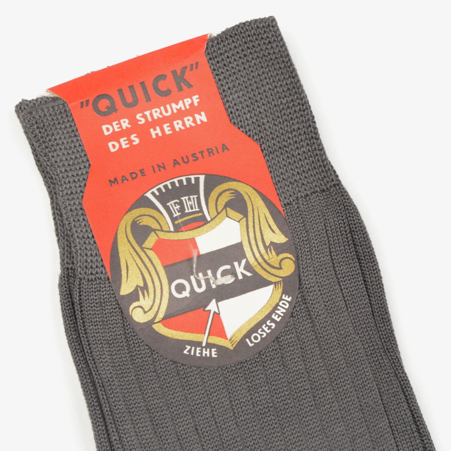 NOS Fil d'Ecosse Socken von Quick Größe 11 1/2 - Grau