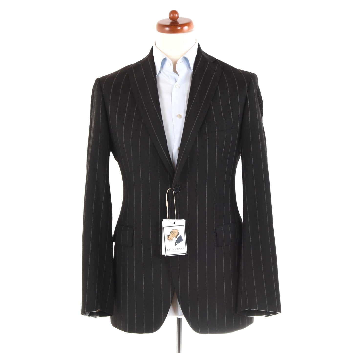 Angelico x Tagliatore Anzug aus Wollflanell Größe 48 Slim - Anthrazit