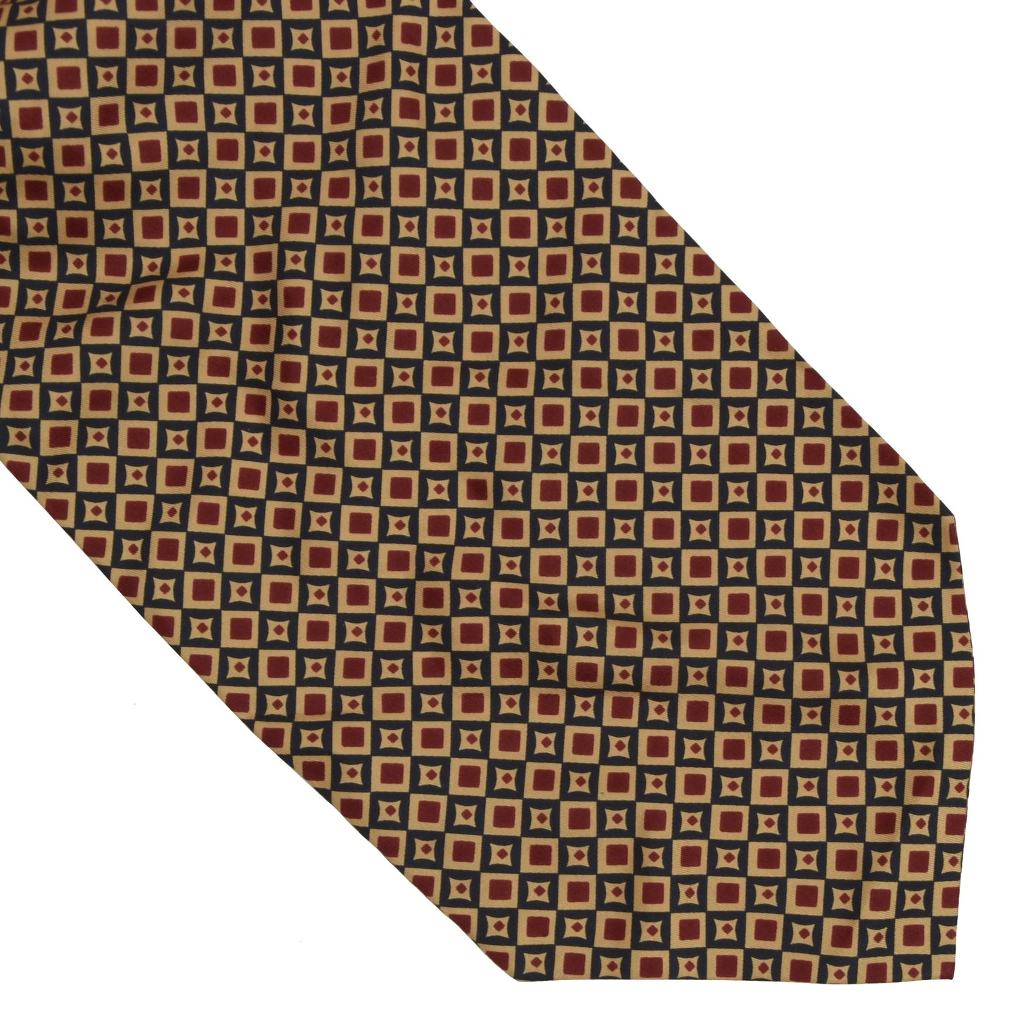 Klassische Ascot/Cravatte-Krawatte aus Seide – Diamanten