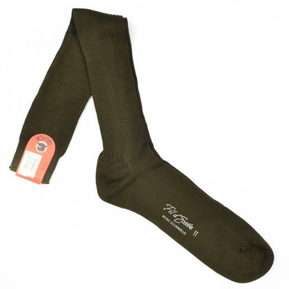 NOS Fil d'Ecosse Wadensocken von Quick Größe 11 - Lodengrün