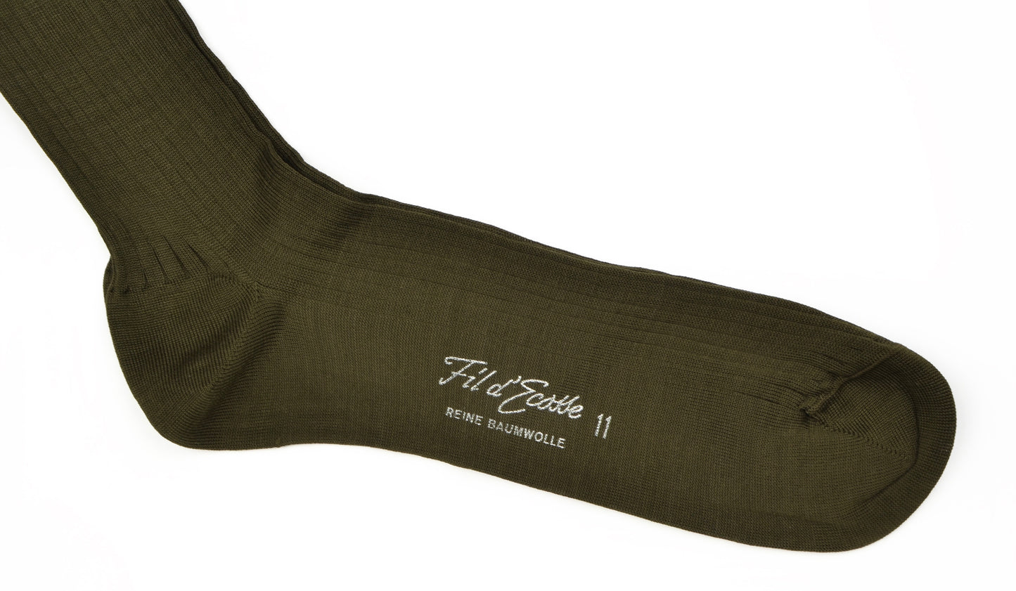 NOS Fil d'Ecosse Wadensocken von Quick Größe 11 - Lodengrün