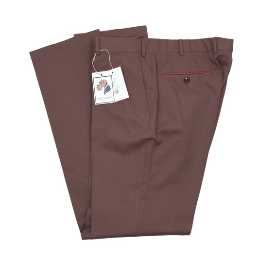 Pal Zileri Cotton Pants Size 54 - Iridescent Burgundy