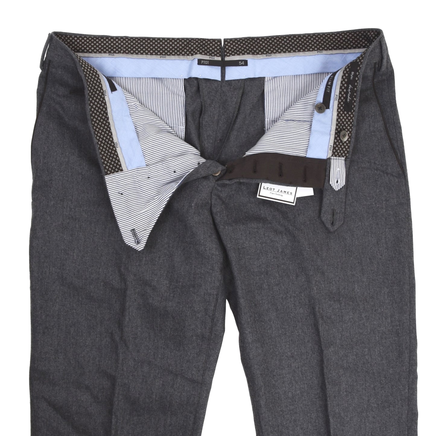 PT01 Wollhose Größe 54 Slim - Grau