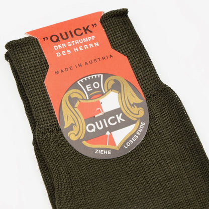 NOS Fil d'Ecosse Wadensocken von Quick Größe 11 - Lodengrün