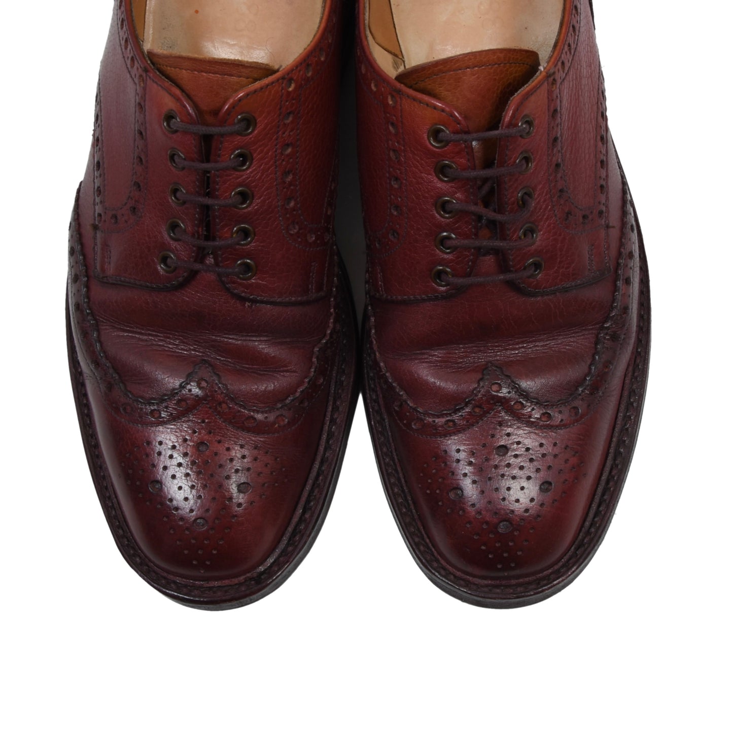 Loake 1880 Leather Shoes Size 7 - Burgundy