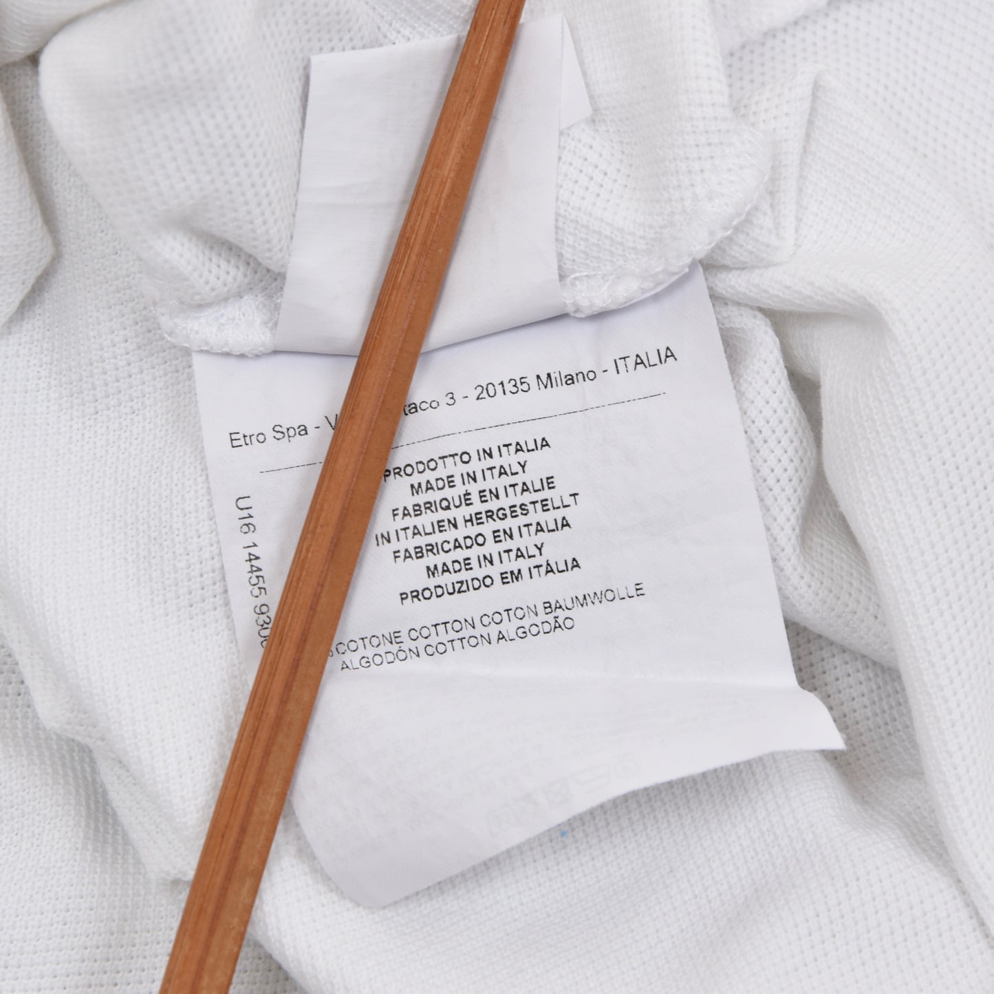 Etro Milano Polo Shirt Slim Size M - White