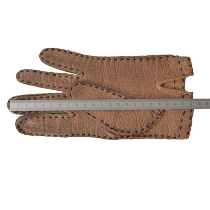 Unlined Peccary Gloves  - Walnut Brown