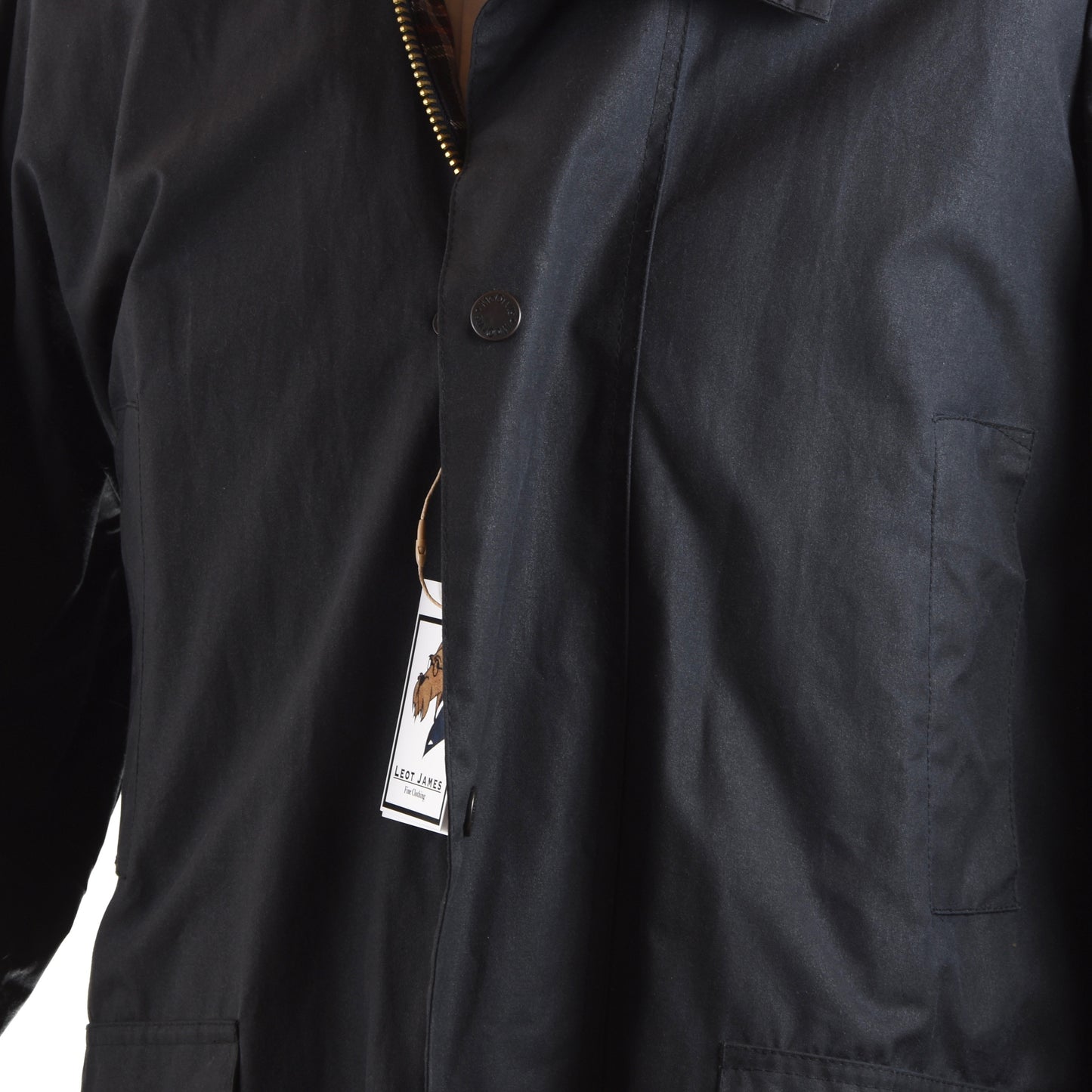 McOrvis Waxed Jacket + Hood Size XL - Blue