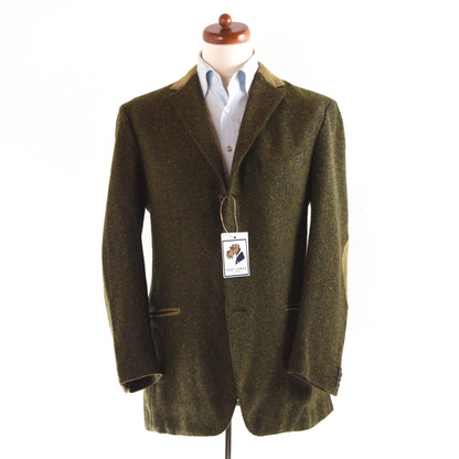 Etro Milano Tweed Jacke Größe 52 - Grün