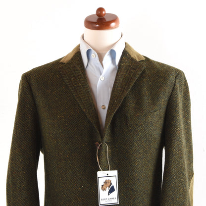 Etro Milano Tweed Jacke Größe 52 - Grün