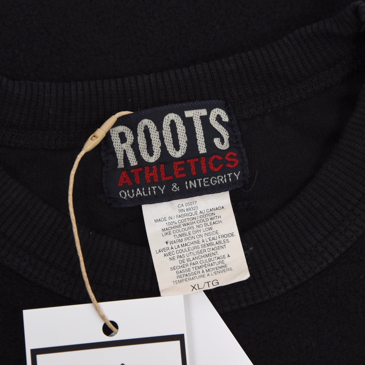Vintage Roots Leichtathletik Sweatshirt Größe XL - schwarz
