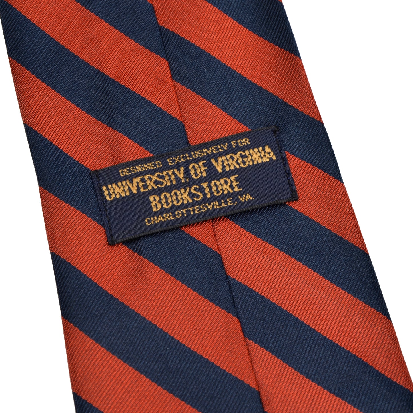 Brooks Brothers University of Virginia Silk Tie - Orange & Blue