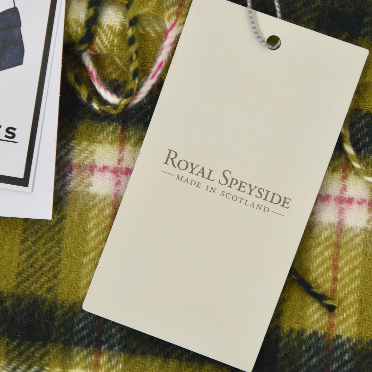 Royal Speyside Schal aus 100 % Kaschmir – grün kariert