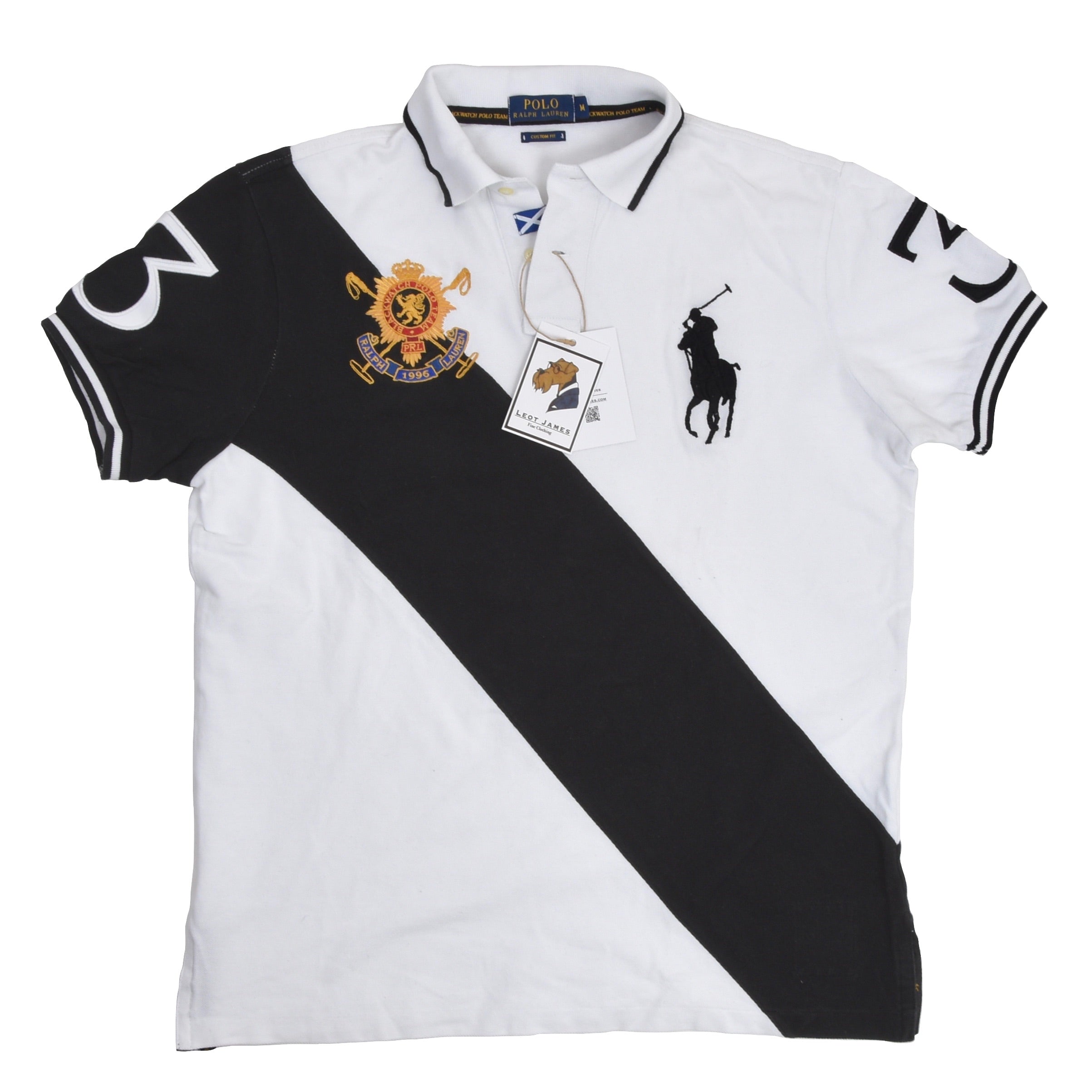 Black and white discount polo ralph lauren shirt