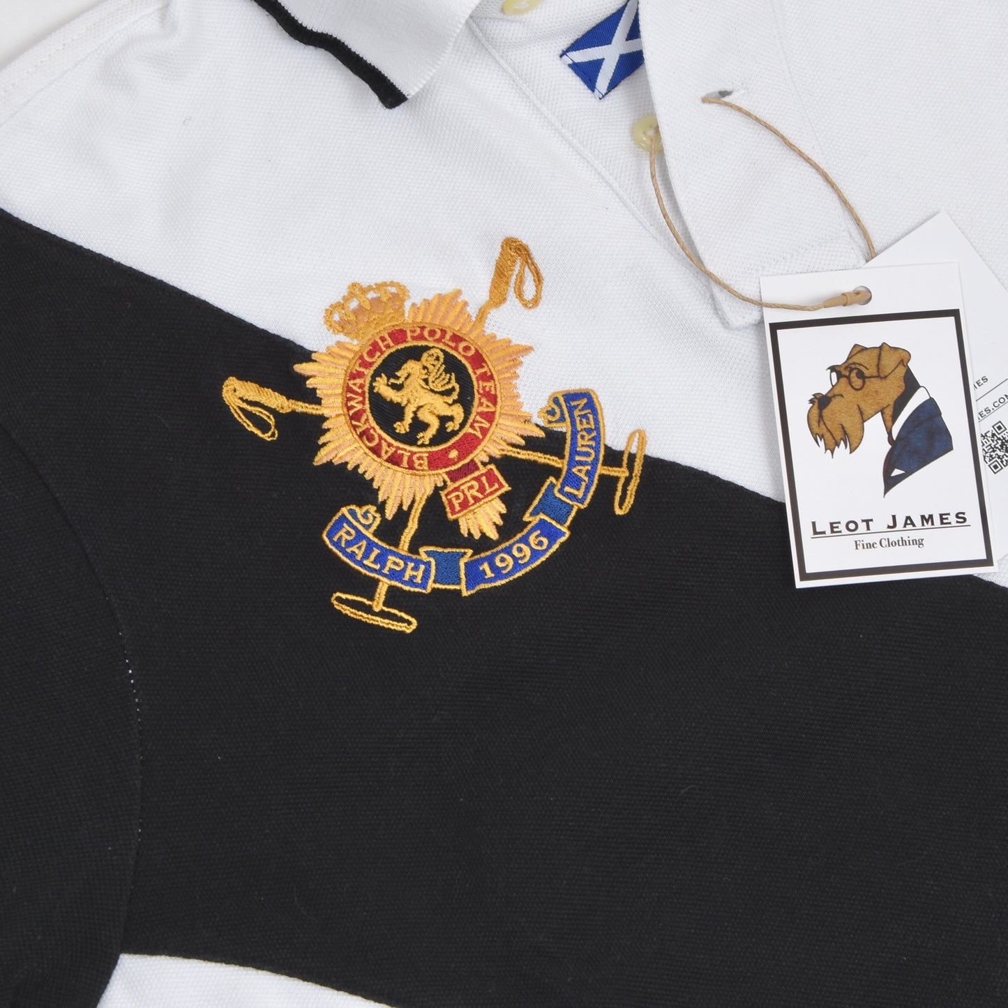 Polo Ralph Lauren Custom Fit Poloshirt Größe M - Schwarz/Weiß