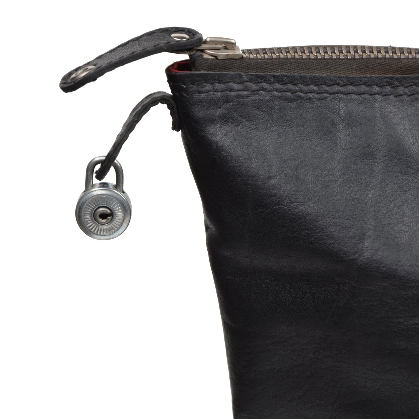 Goldpfeil Leather Weekender/Duffle Bag - Black
