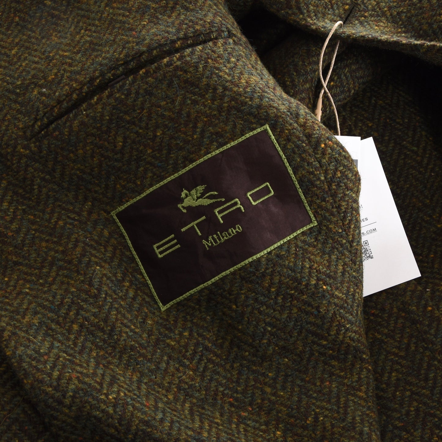 Etro Milano Tweed Jacke Größe 52 - Grün