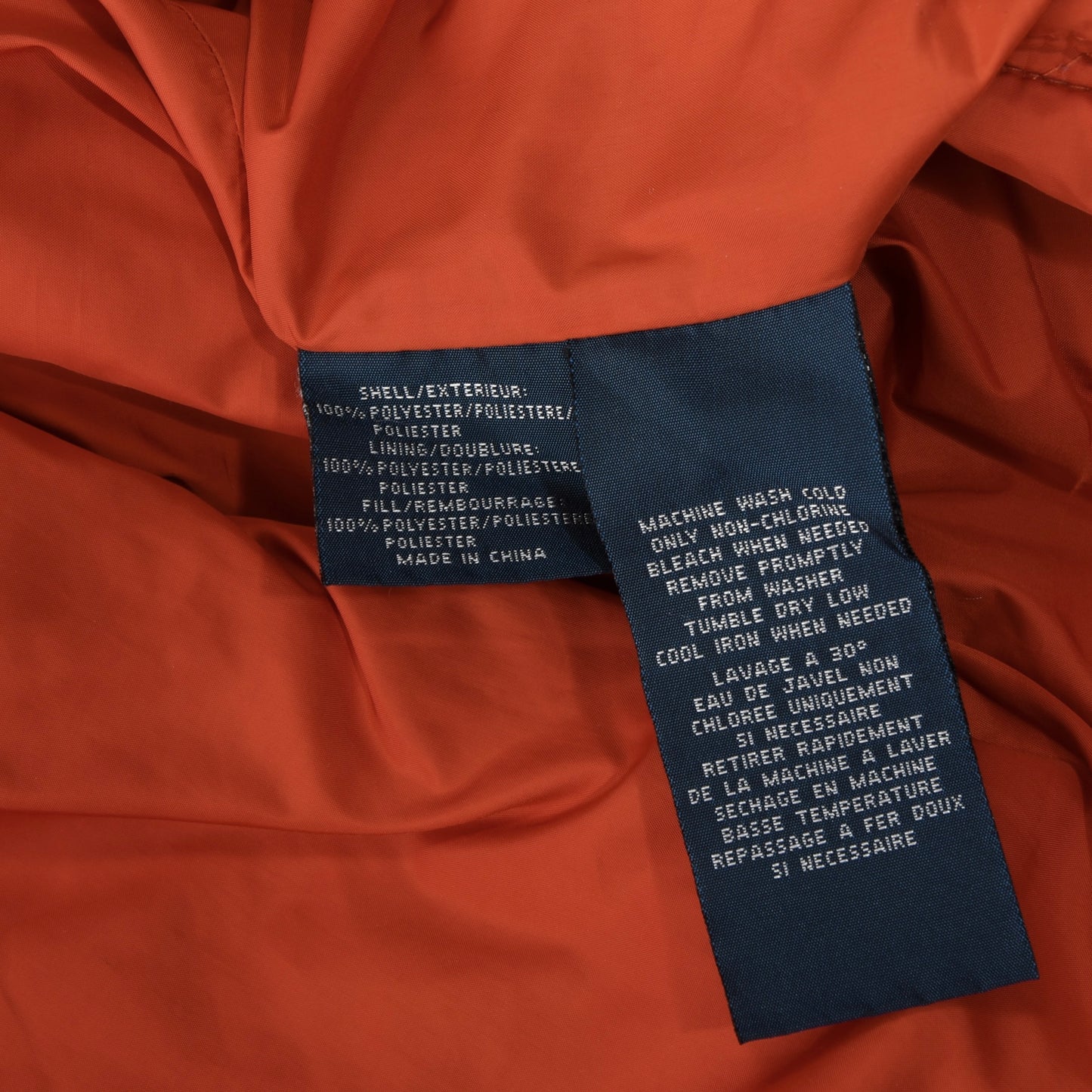 Polo Ralph Lauren Steppjacke Größe L - Orange