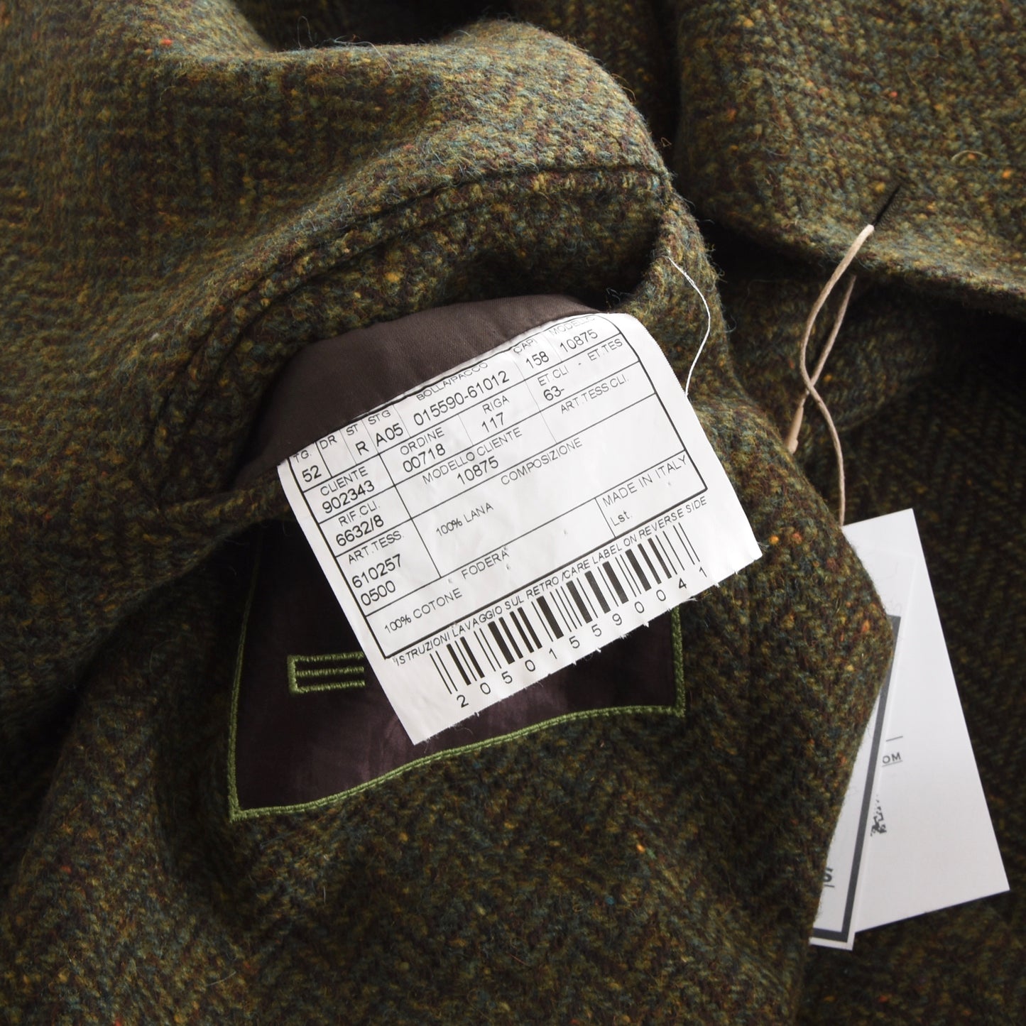 Etro Milano Tweed Jacke Größe 52 - Grün