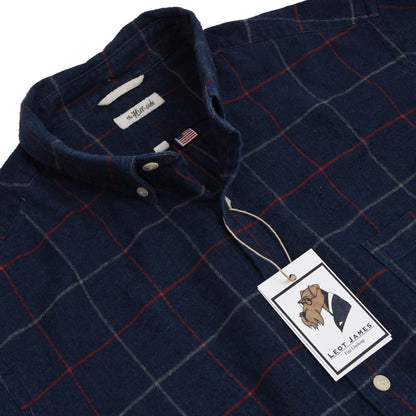 The Hill-Side Flannel Shirt Size XL - Navy Blue