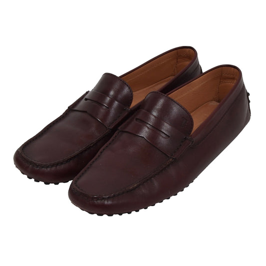 Tod's Leder-Fahrerschuhe Größe 9 - Burgund