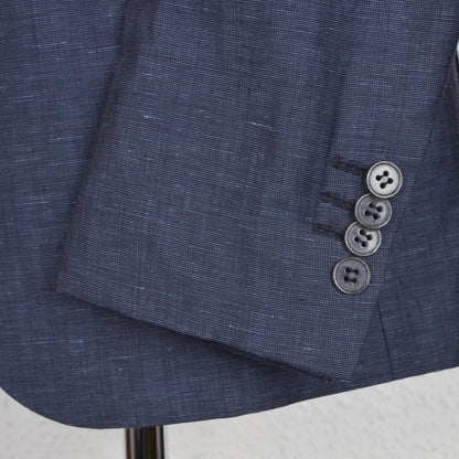 Don Gil Wool Linen Jacket Size 52 - Blue