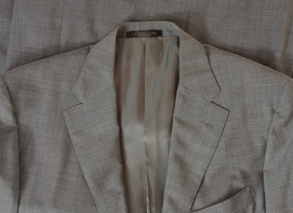Corneliani Wolle/Mohair Anzug Größe 56 - Hellgrau