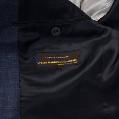 Don Gil Wool Linen Jacket Size 52 - Blue