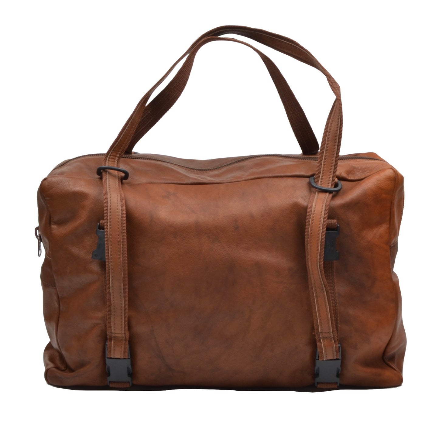 Jean Weipert Traveller Leather Gym/Duffle Bag - Brown