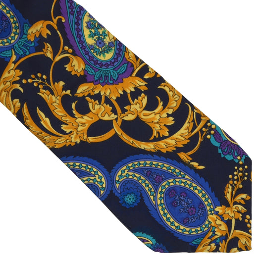 Vintage V2 Versace '90s Paisley Silk Tie