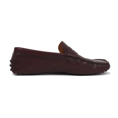 Tod's Leder-Fahrerschuhe Größe 9 - Burgund