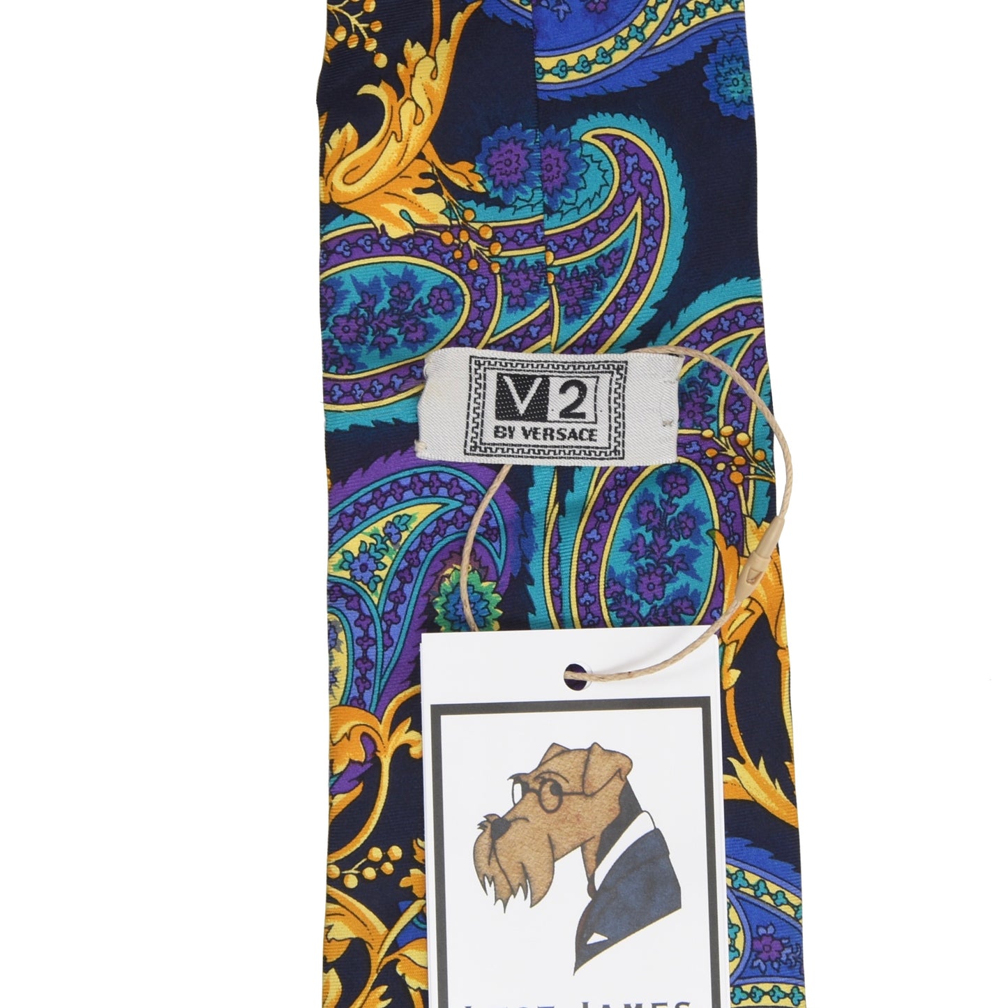 Vintage V2 Versace 90er Paisley Seidenkrawatte