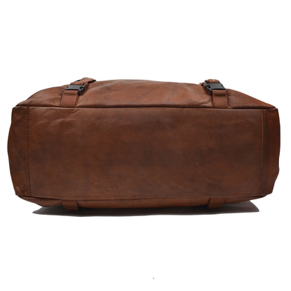 Jean Weipert Traveller Leather Gym/Duffle Bag - Brown