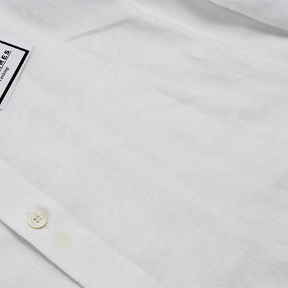 Vintage Gianni Versace Couture Shirt Größe 54 - weißer Jacquard