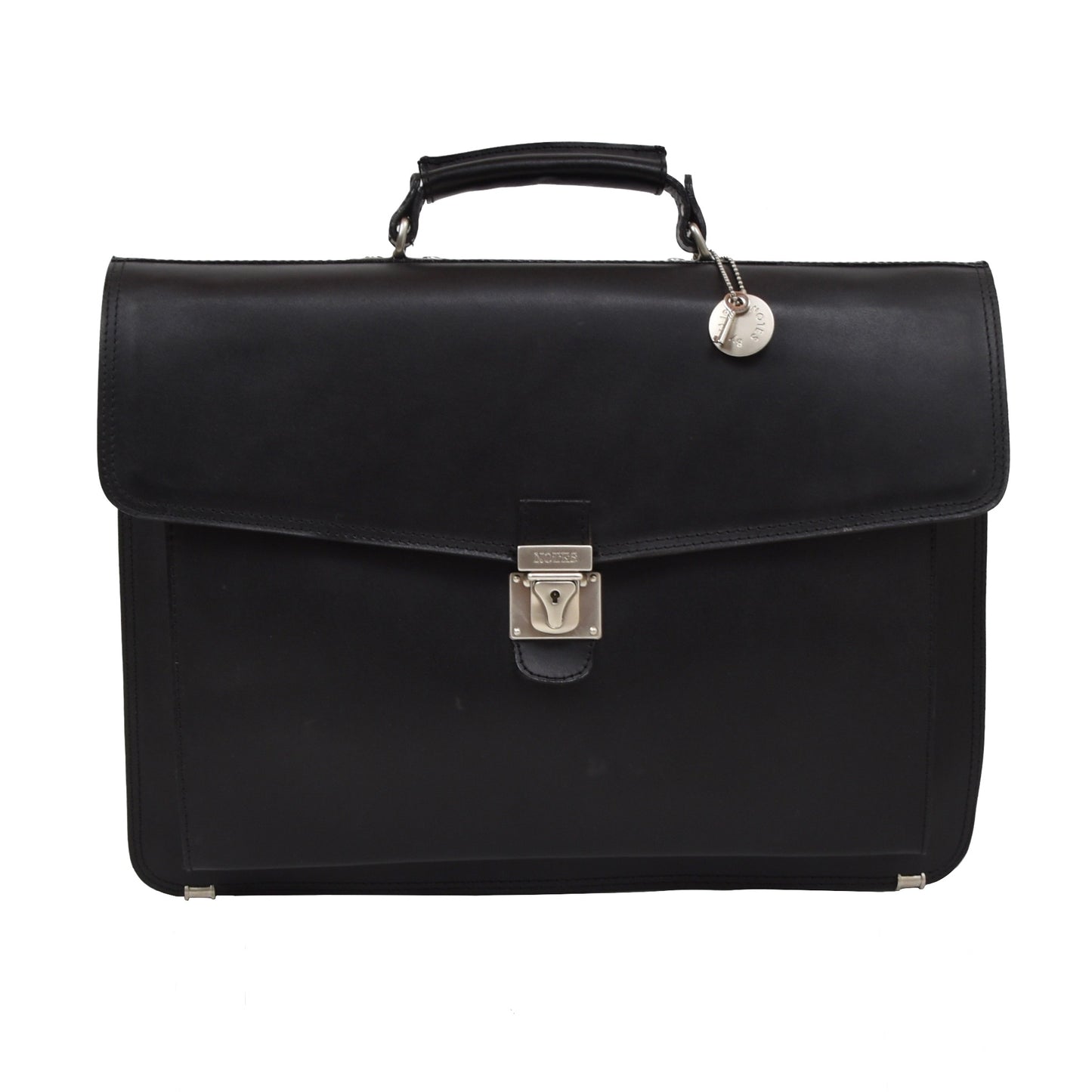 Notes by Clip Leather Briefcase - Black