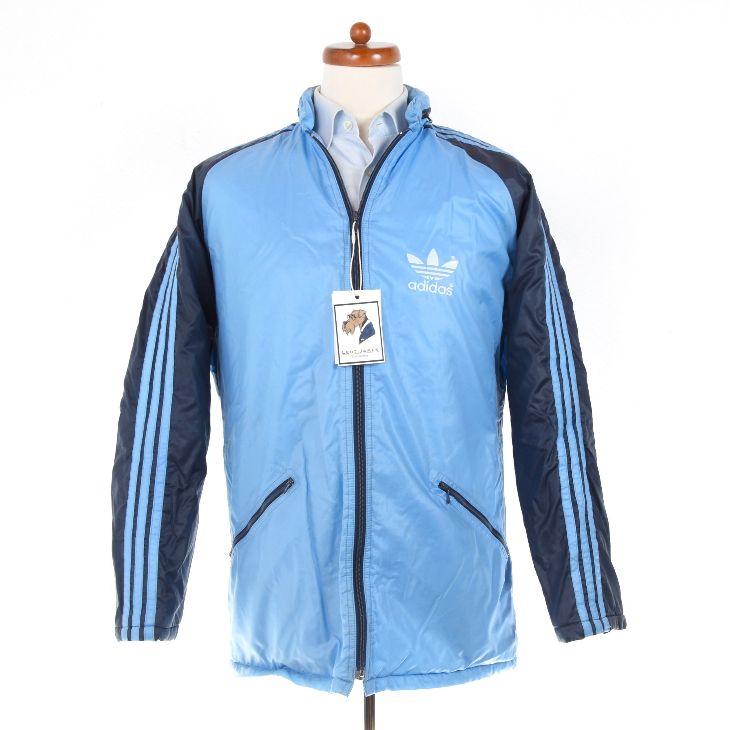 Vintage Adidas Nylon Jacket - Navy & Sky Blue – Leot James
