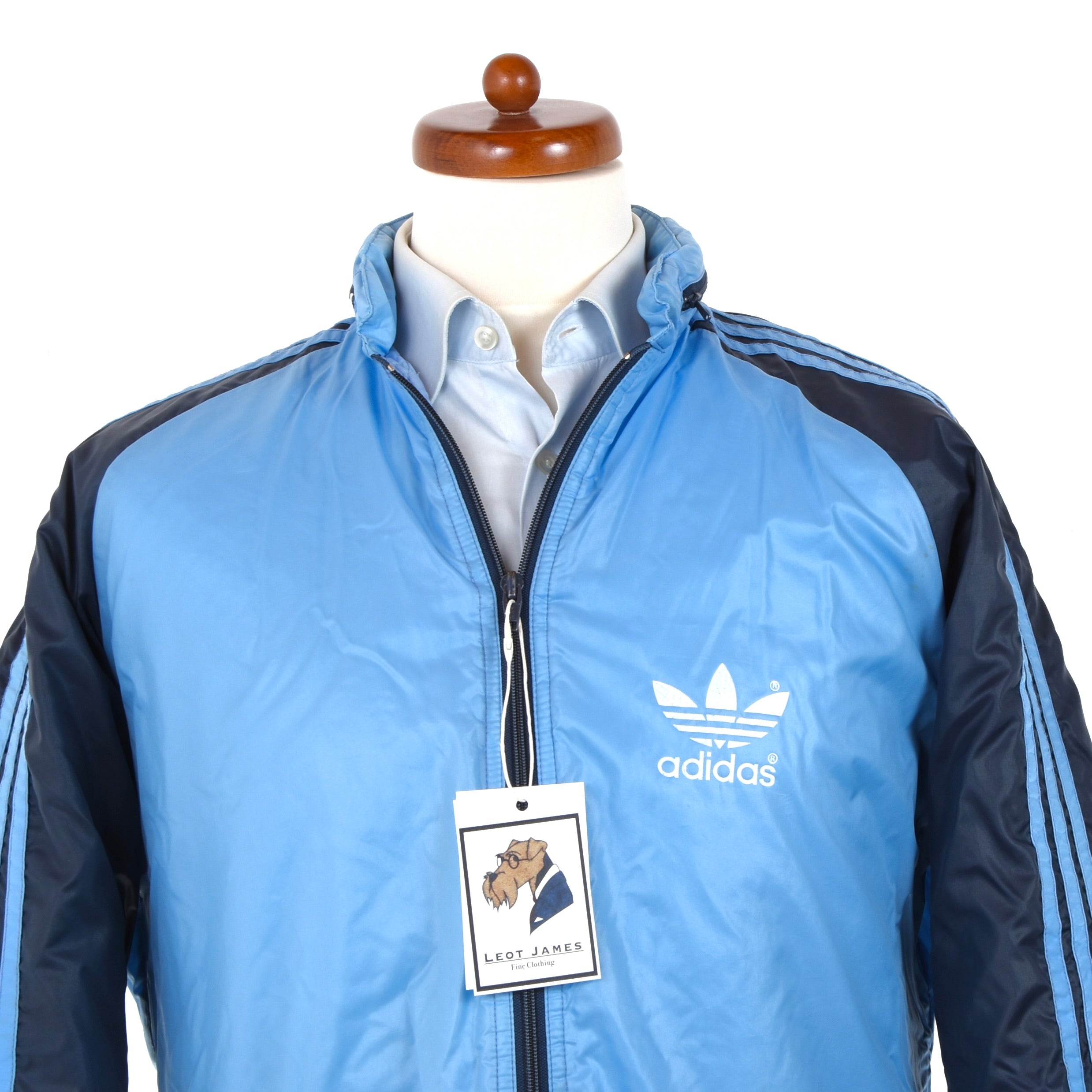 Vintage Adidas Nylon Jacket - Navy & Sky Blue – Leot James