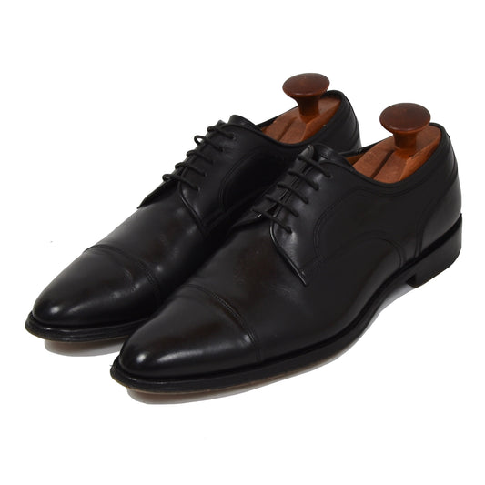 Bally Gonars Cap Toe Schuhe Größe 7E/8D - Schwarz