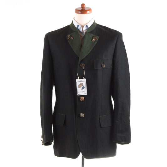 Habsburg Linen Janker/Jacket Size 48 - Charcoal