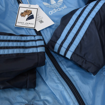 Vintage Adidas Nylon Jacke - Marineblau & Himmelblau