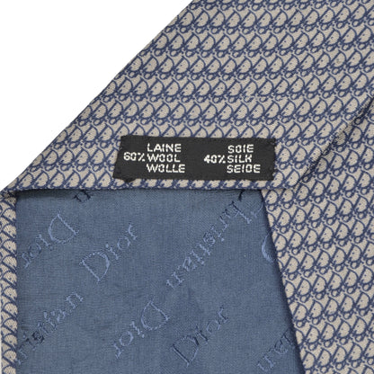 Christian Dior Spellout Wool/Silk Tie