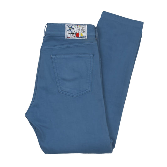 Kiton Napoli Selvedge Jeans Waist ca. 43.5cm Slim - Blue