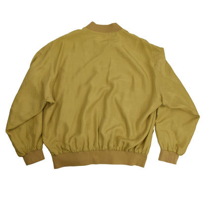 Via Ardigo x Corneliani 100% Silk Blouson/Jacket Size 52 - Mustard