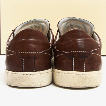 Santoni Leather Sneakers Size 7 - Brown