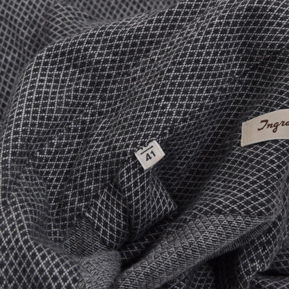 Ingram Hemd aus gebürsteter Baumwolle, schmale Größe 41 - Schwarz