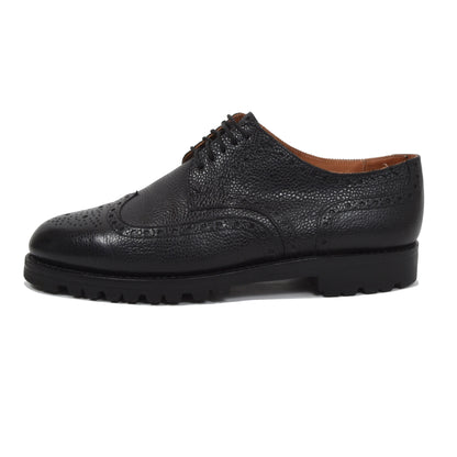 Ludwig Reiter Scotch Grain Shoes Size 9.5 - Black