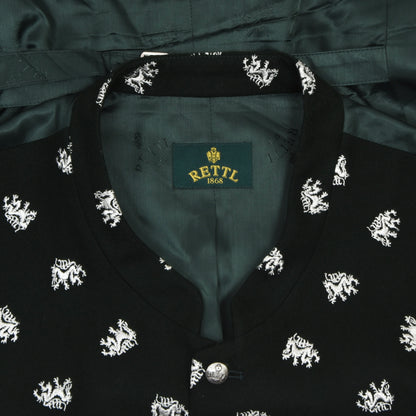 Rettl Wool Vest Size 58 - Green w/Styrian Panthers