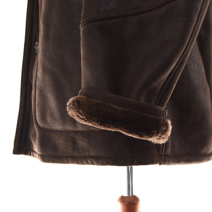 Brühl Austria Shearling Coat Size 54 - Brown